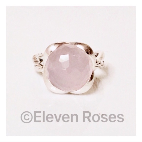 David Yurman Jewelry - David Yurman Rose Quartz Continuance Ring